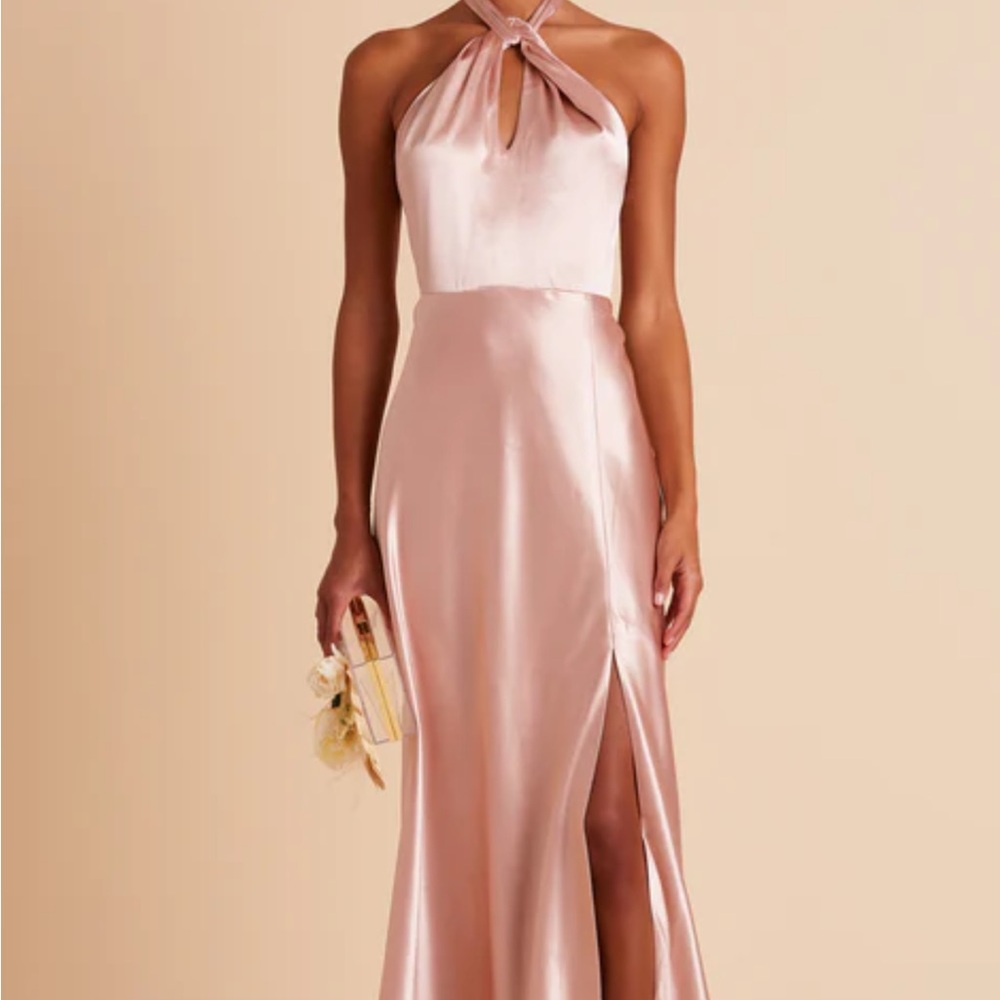 Birdy Grey Rose Gold Monica Satin Dress